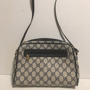💼 Gucci Authentic Vintage Monogram Blue Canvas💼
